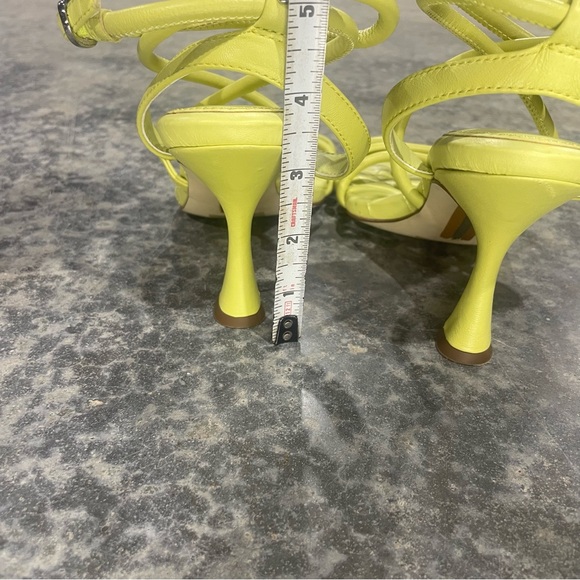 Sam Edelman- SZ 7 Kiwi Leather MAVEN PADDED STRAPPY HEEL - Picture 6 of 10